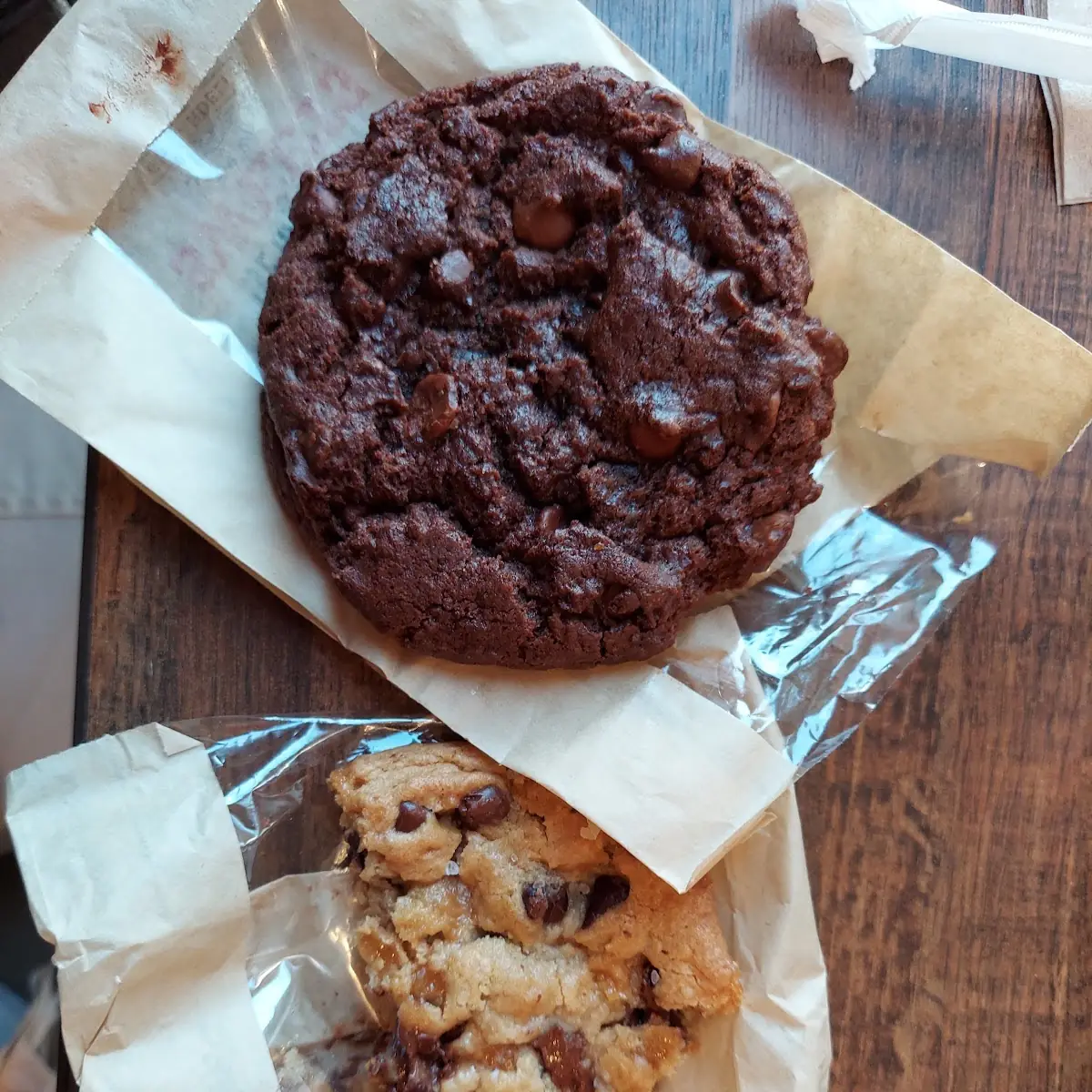 Chocolate Chip Cookie and Salted Carmel Chocolate Chip Cookie