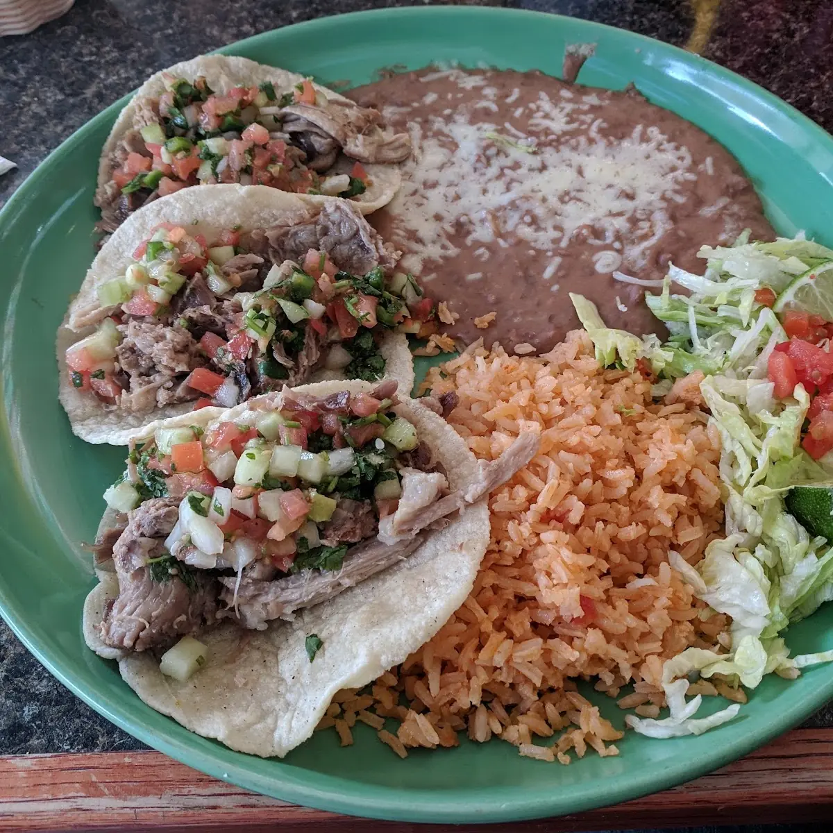 3 Asada Tacos Combo