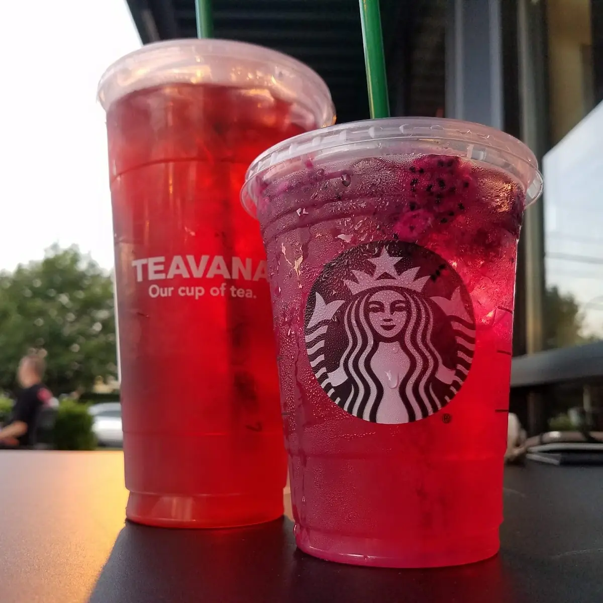 New Summer Bliss Drink Mango Dragonfruit and Passion Fruit Iced Tea