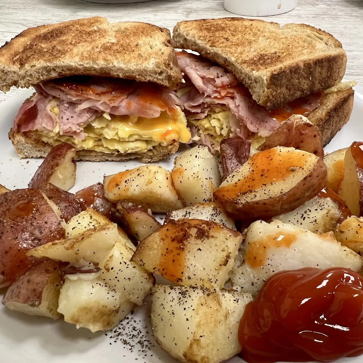 Ham Egg & Cheese Sandwich