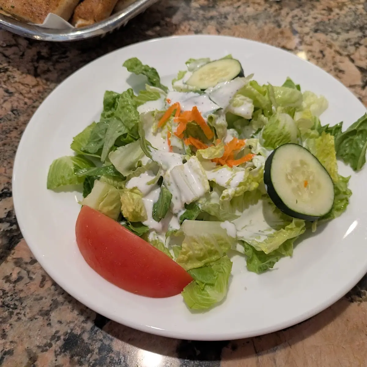 House Salad with Ranch Dressing