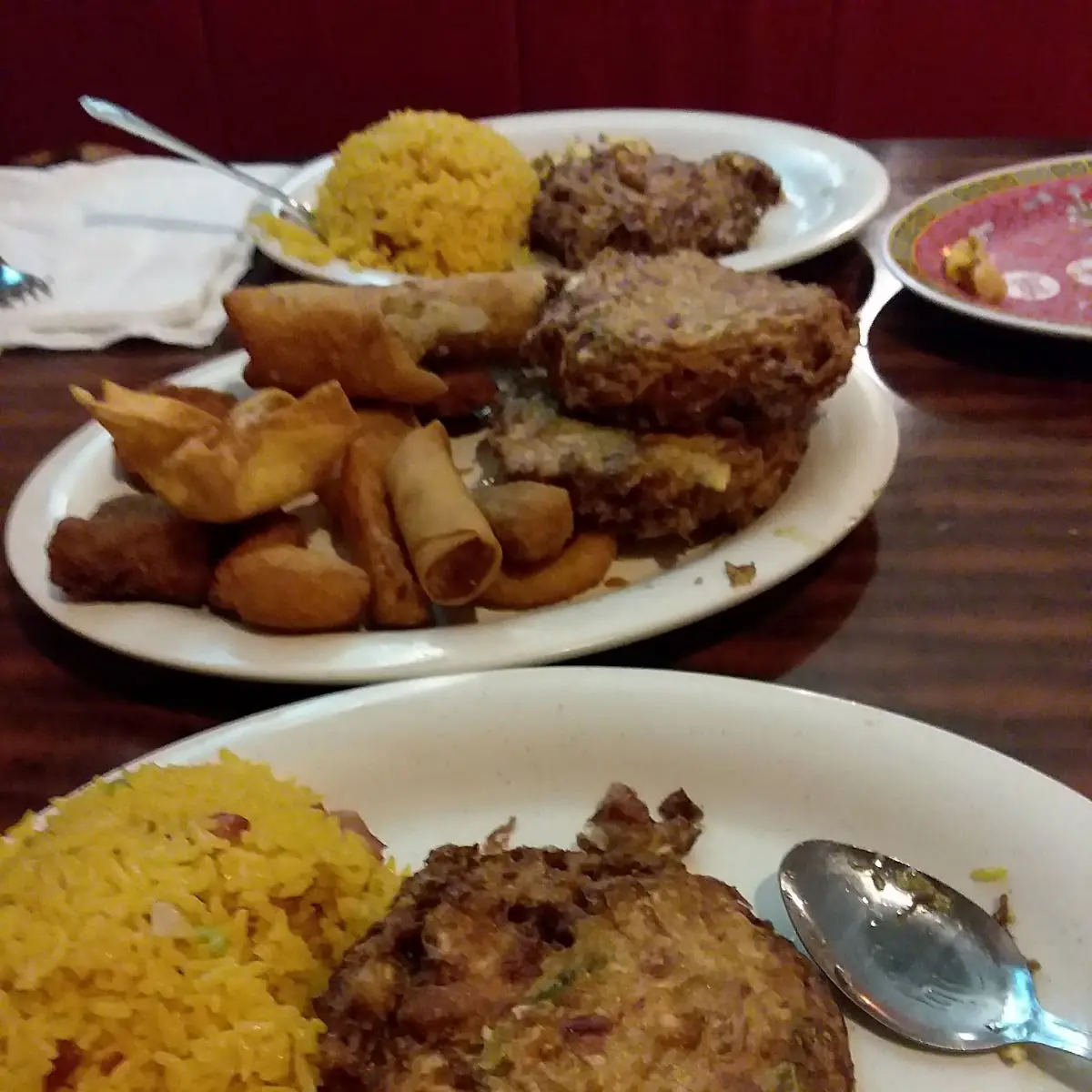 Roast Pork Egg Foo Young and Pu Pu Plate