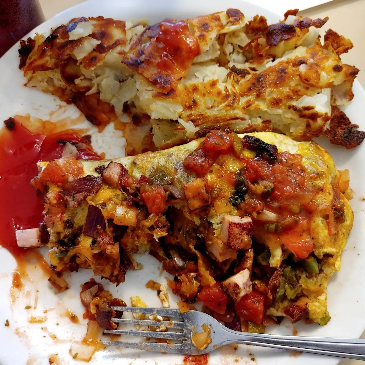 Bacon and Cheese Omelet