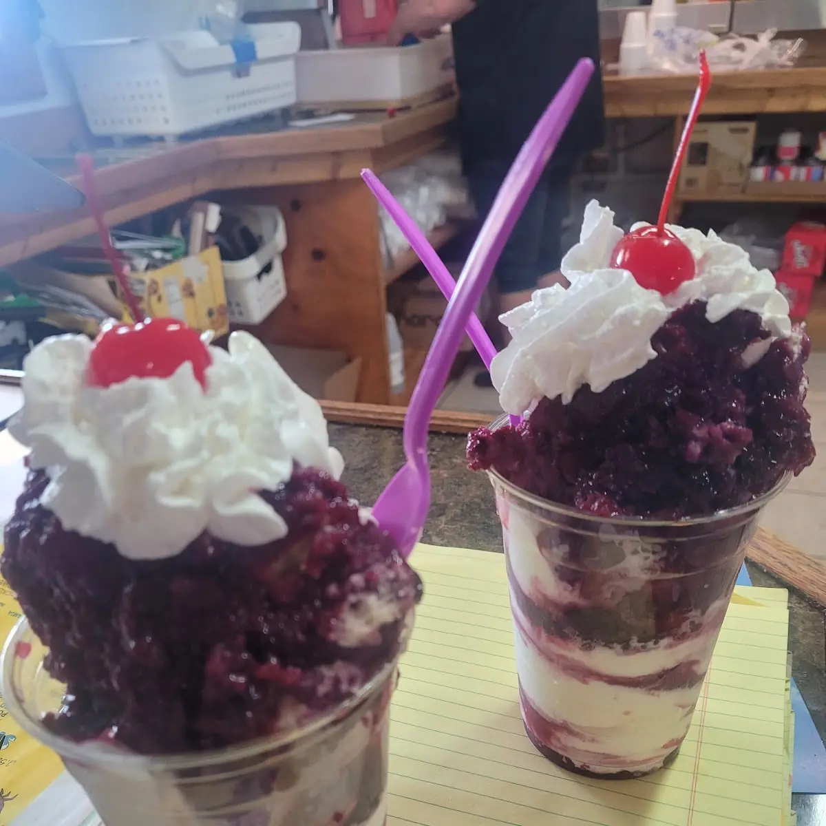 Blackberry Dumpling Sundae