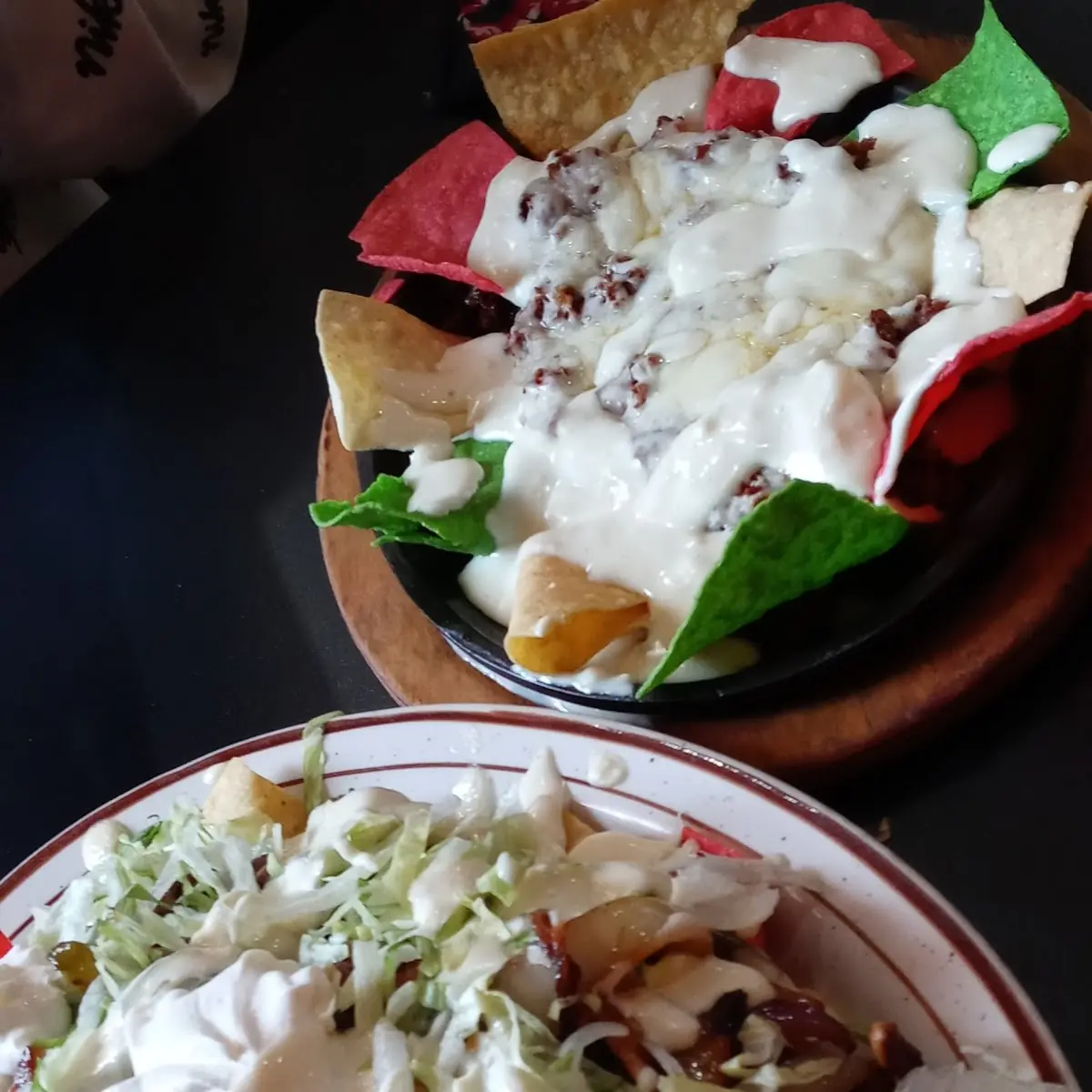 Fajita Nachos and Queso Fundido