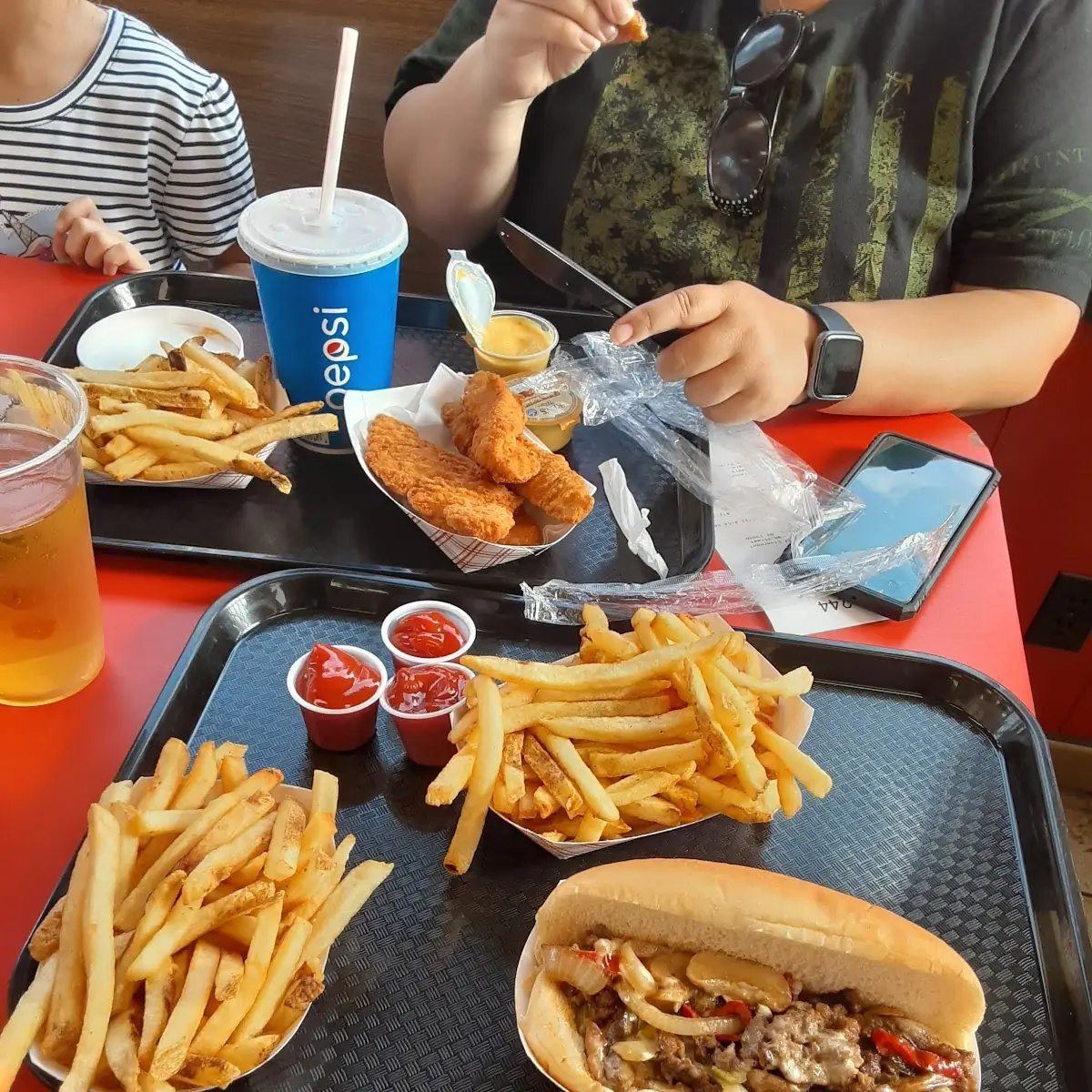 Philly Cheese Steak and Fries