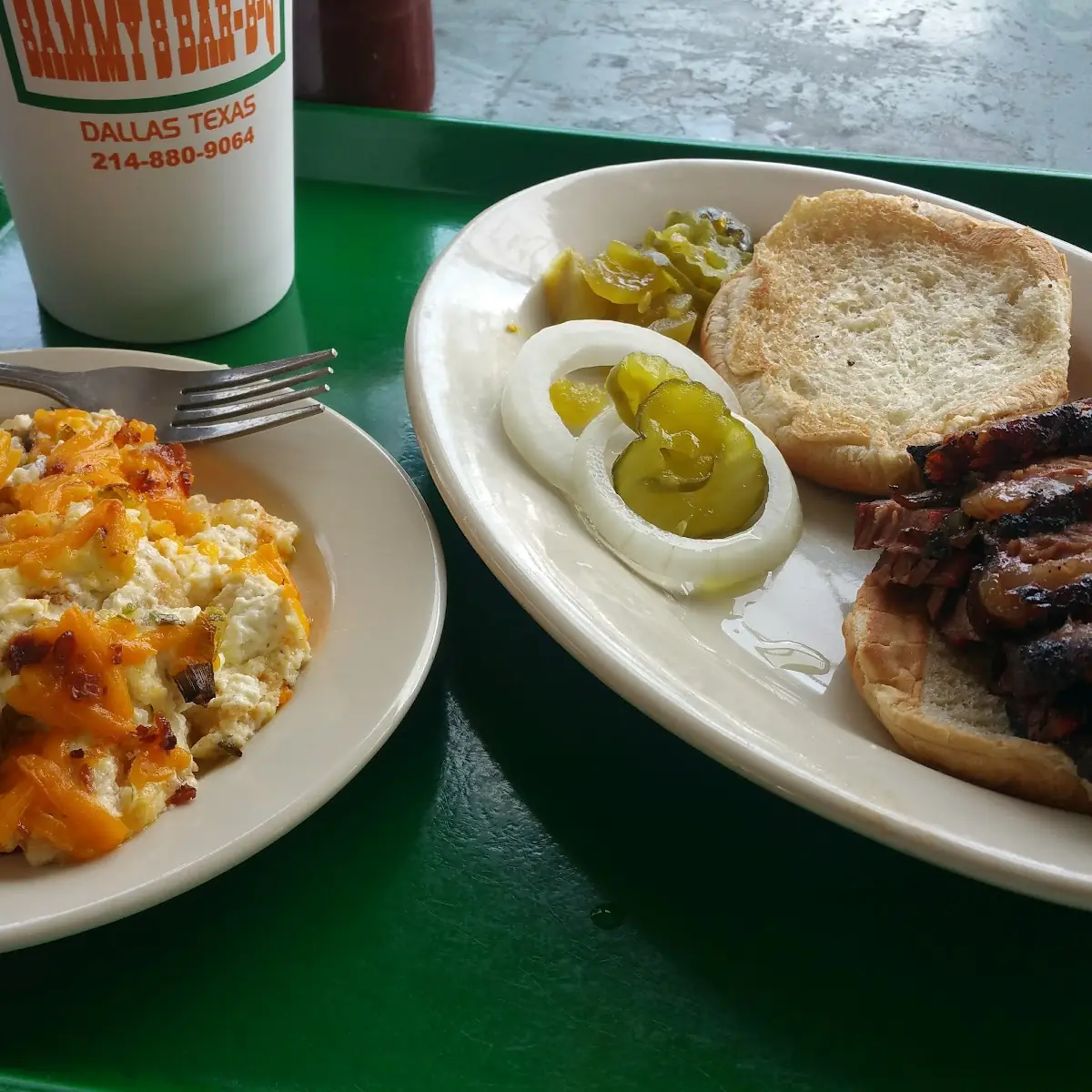 Brisket Sandwich and Potato Casserole