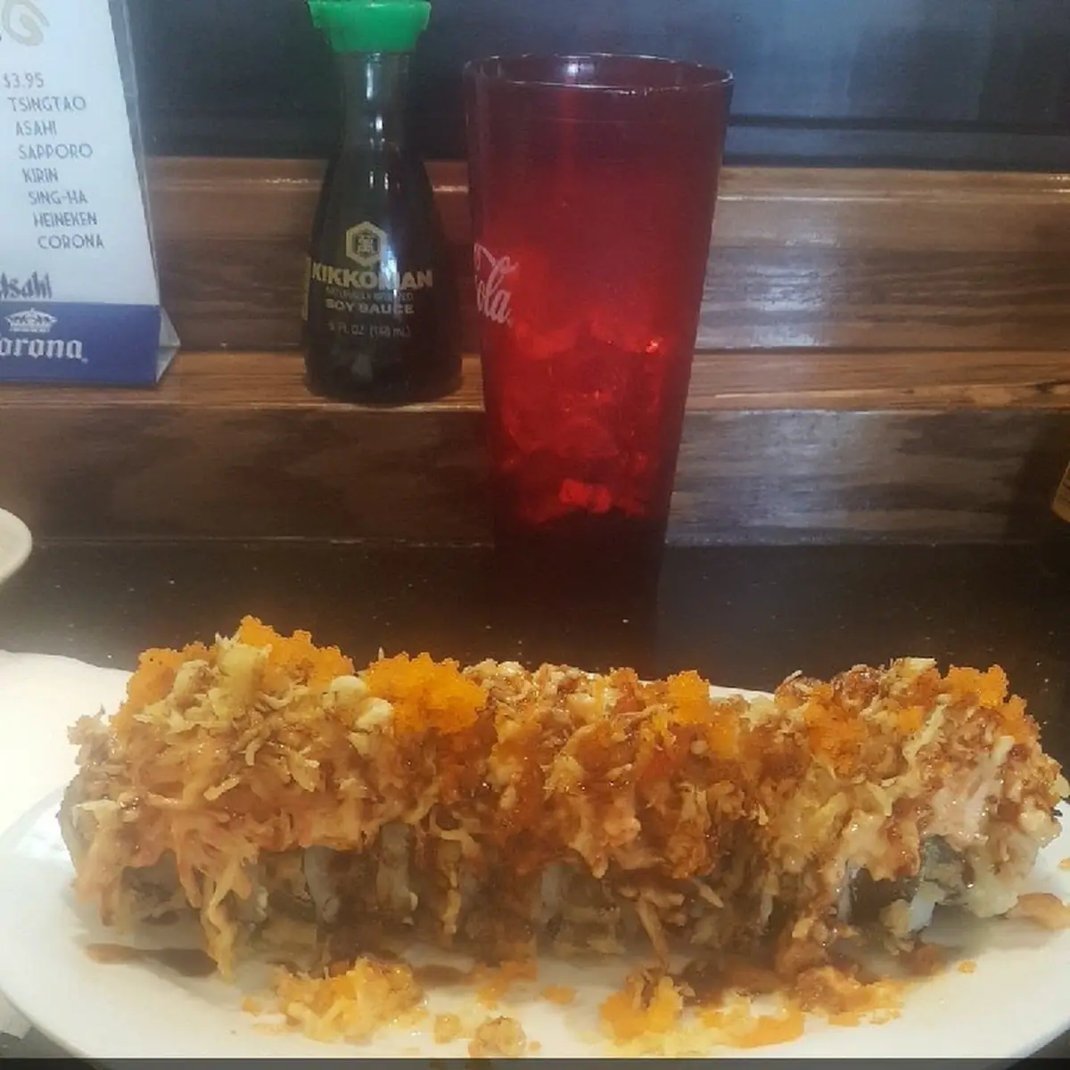 Super Crunchy Roll with Baked Crab and Crawfish