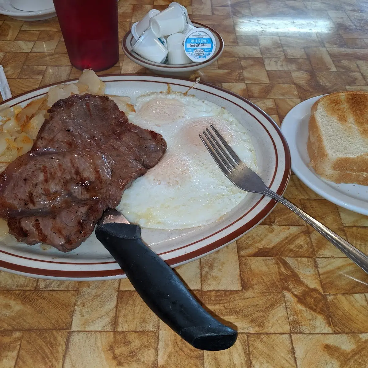 Steak, Egg & Cheese Sandwich