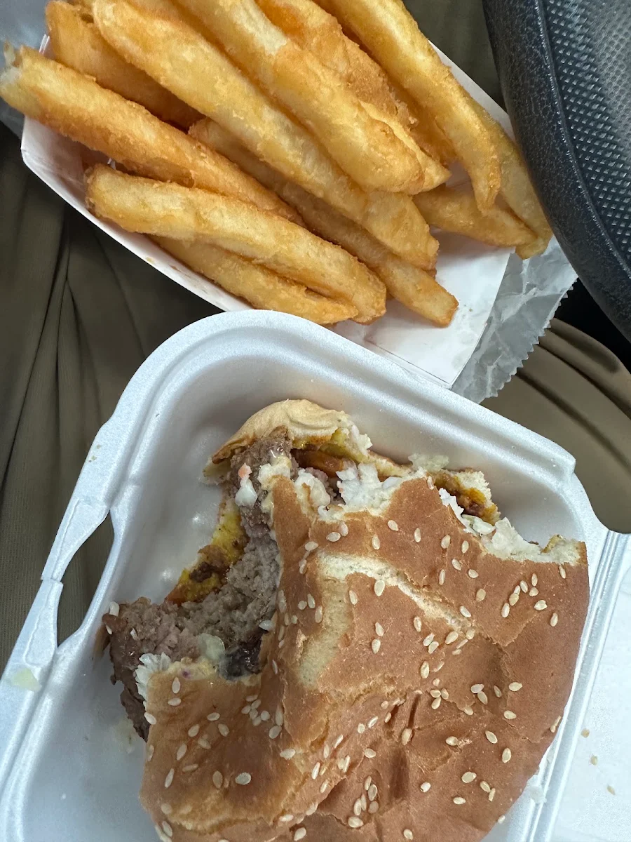 Juicy Burger and Crispy Fries