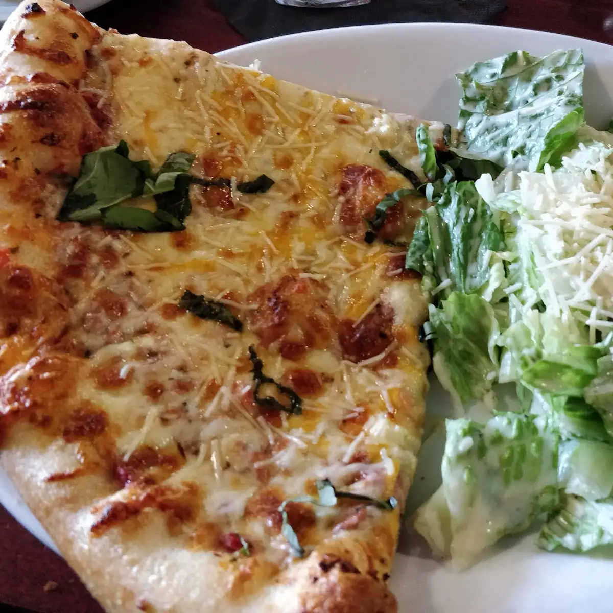 4 Cheese Soup with a Caesar Salad
