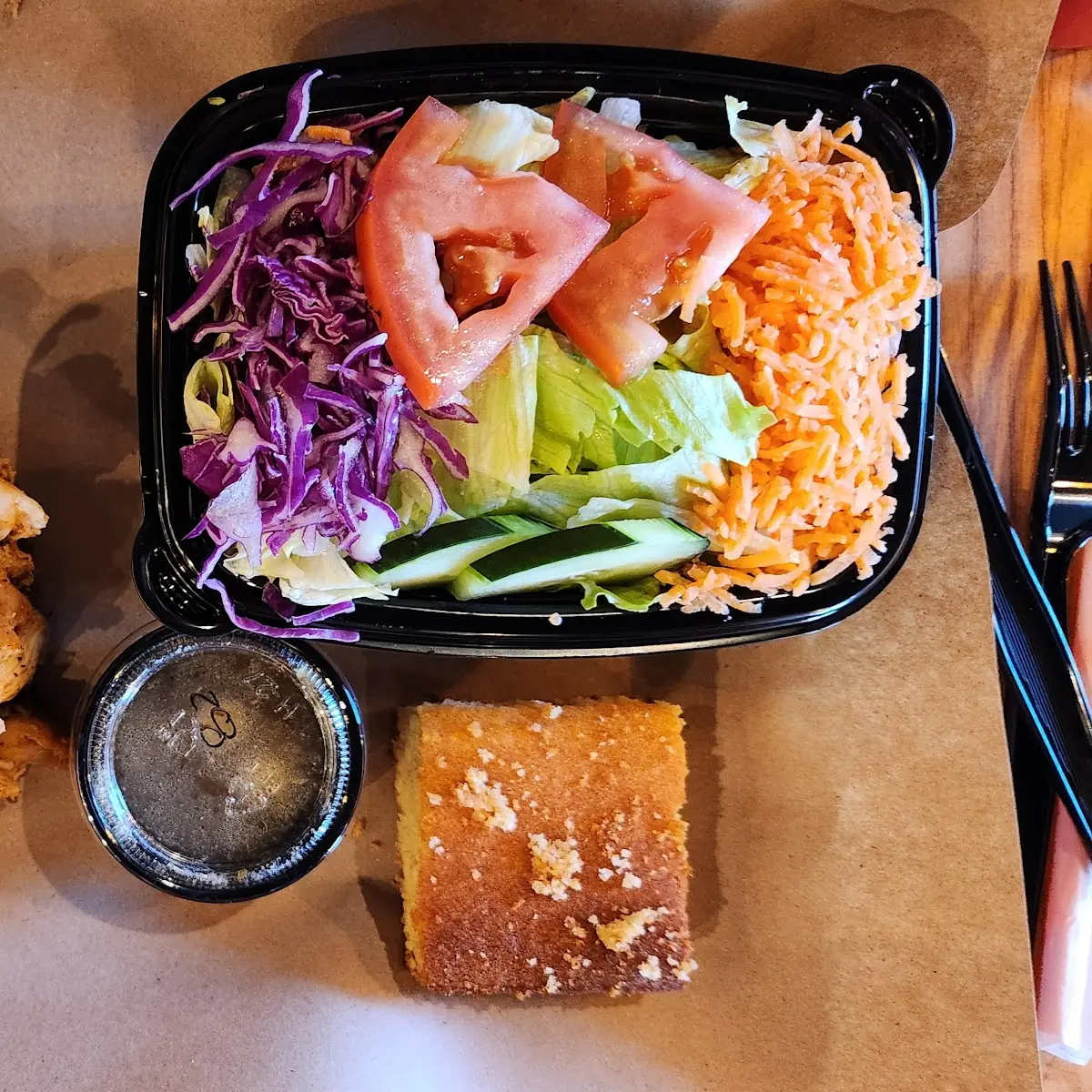 Pulled Chicken & Side Salad