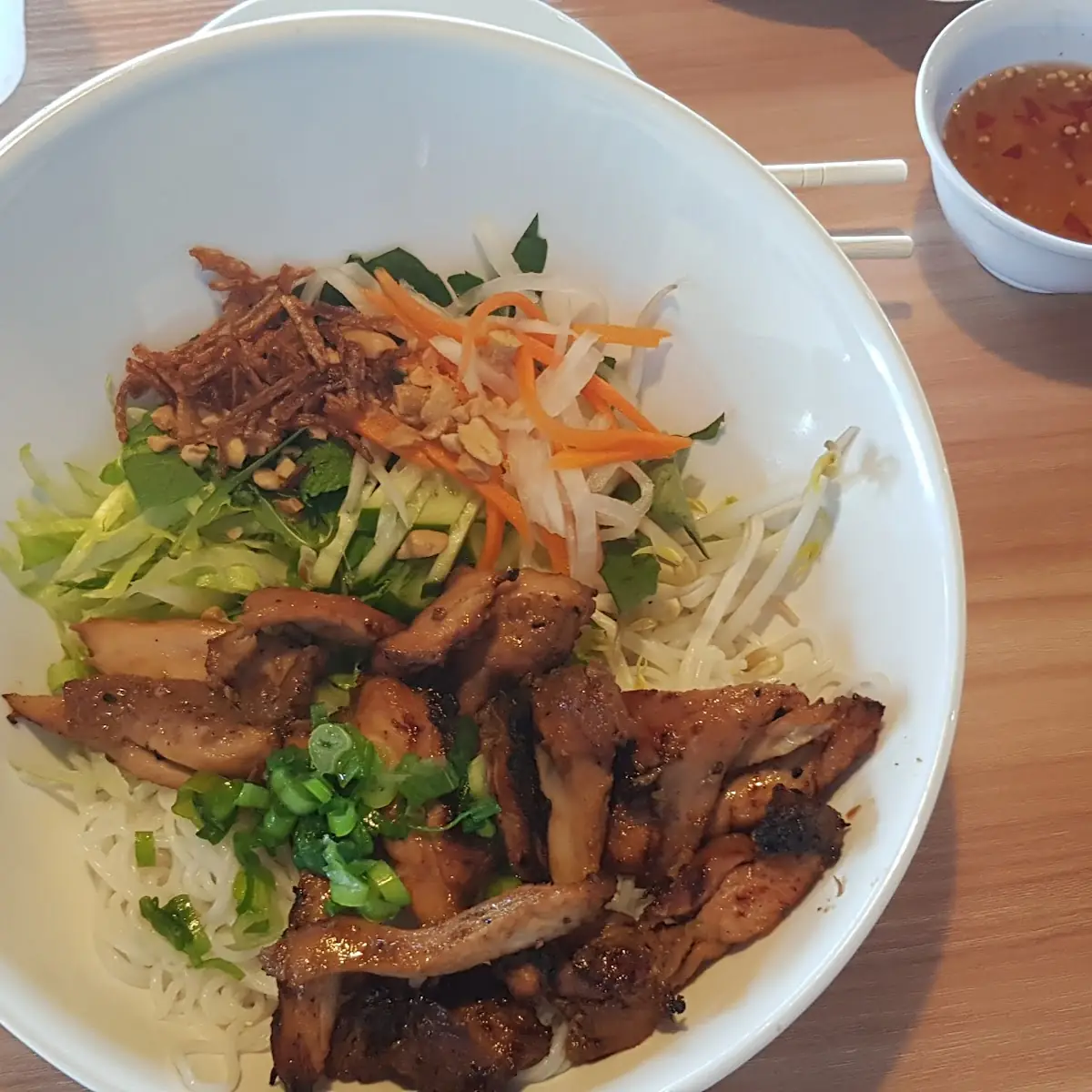 Grilled Chicken Vermicelli Rice Noodle
