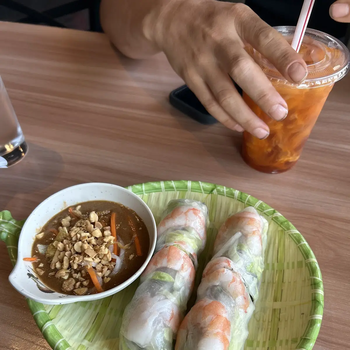 Spring Rolls and Peanut Sauce