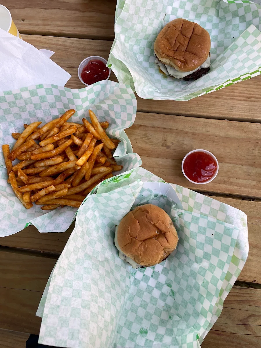 Double Cheeseburger on Brioche Bun