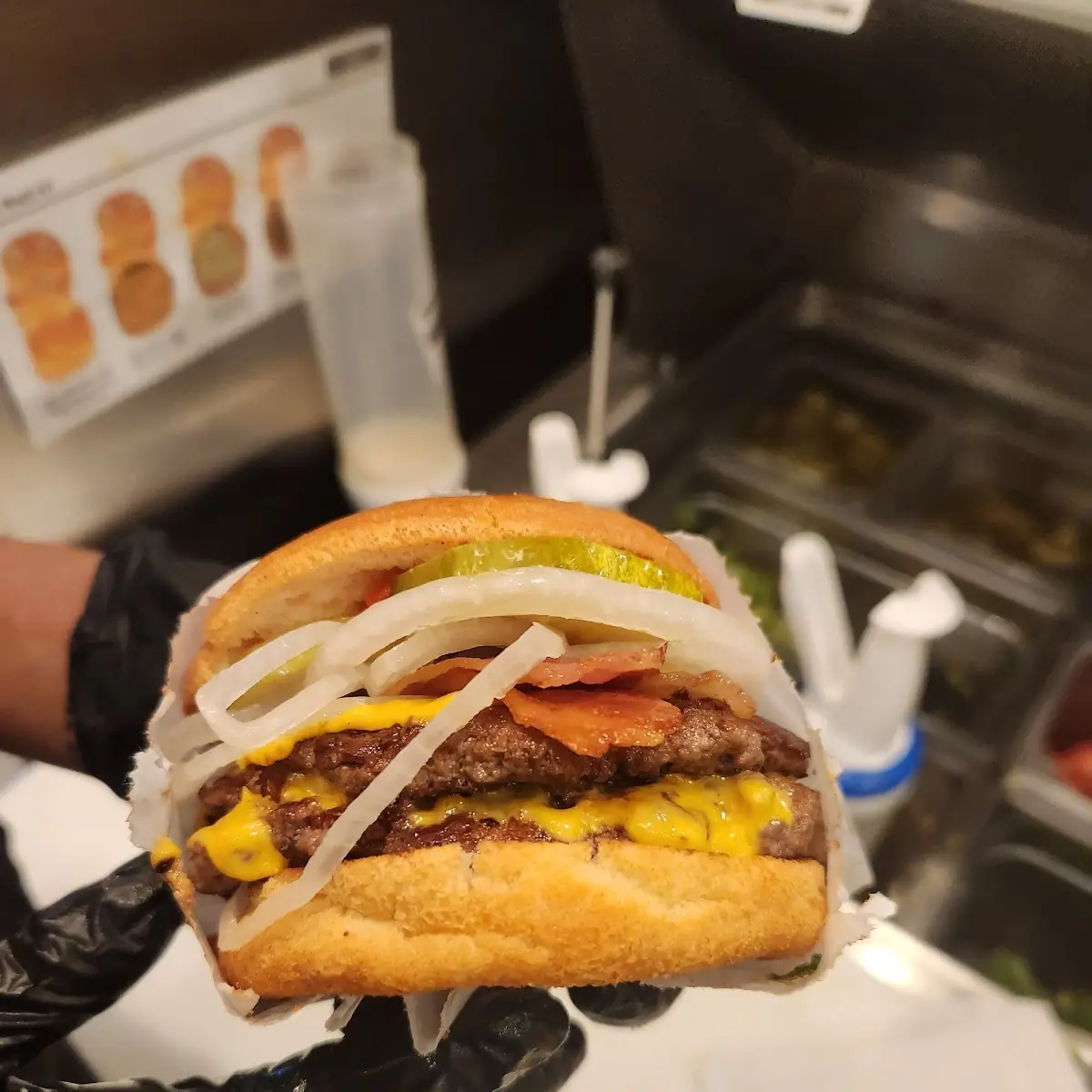 Double Cheeseburger with Some Fixings