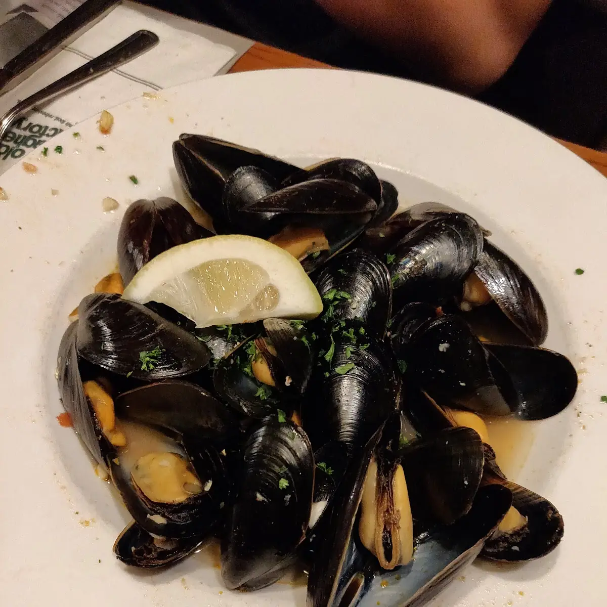 Steamed Mussels