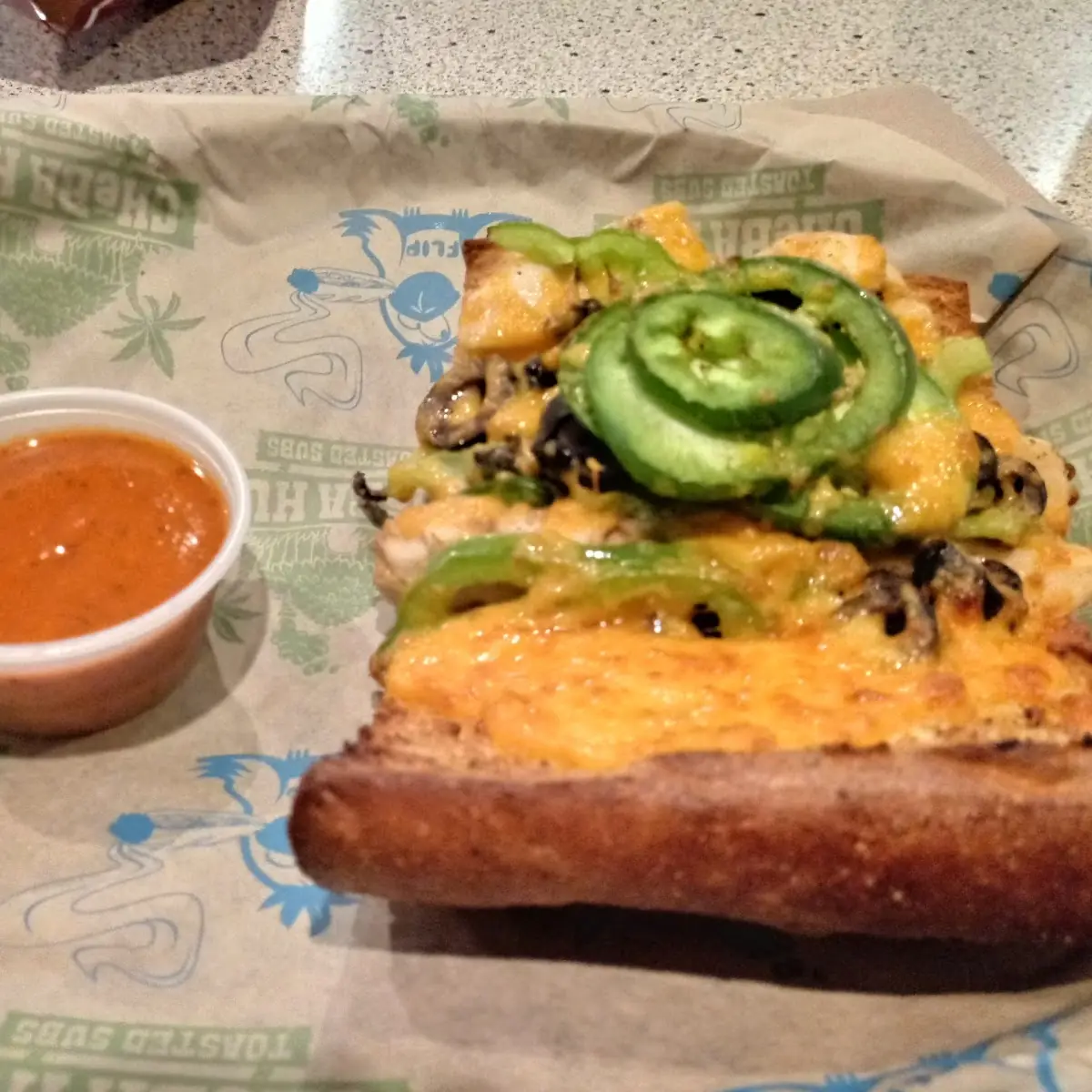 Jamaican Red Spicy Chicken Sandwich