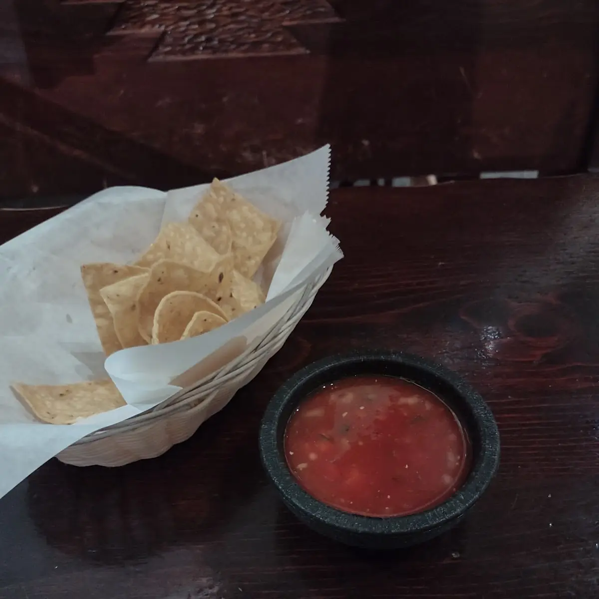 Tortilla Chips and Red Salsa
