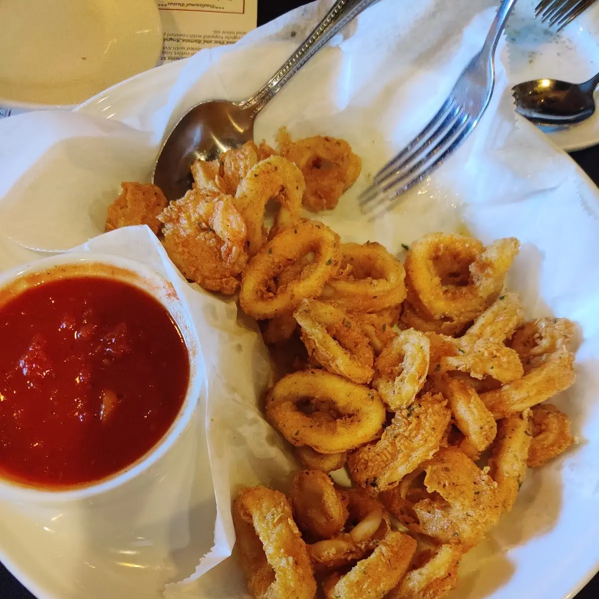 Onion Rings with Tomato Dip