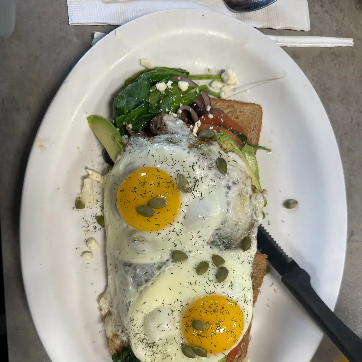 Greek Avocado Toast
