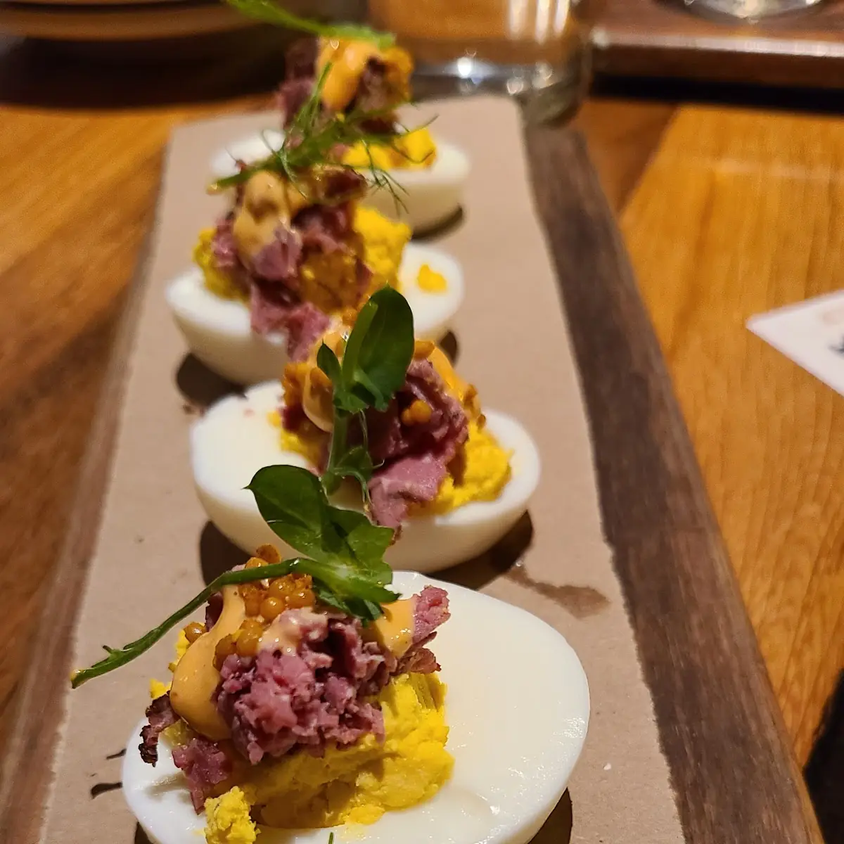 Deviled Eggs with Crispy Bacon