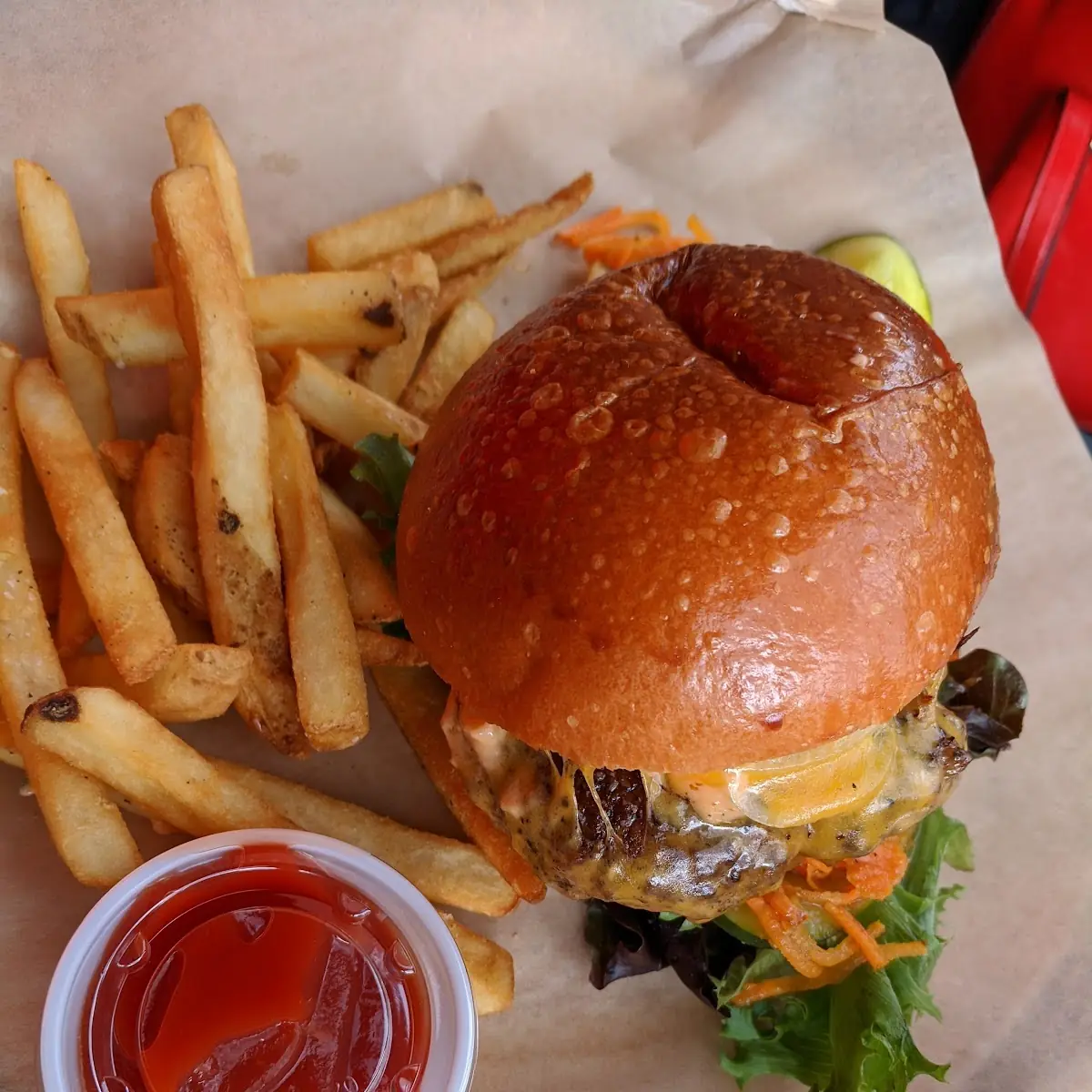 Burger and Fries