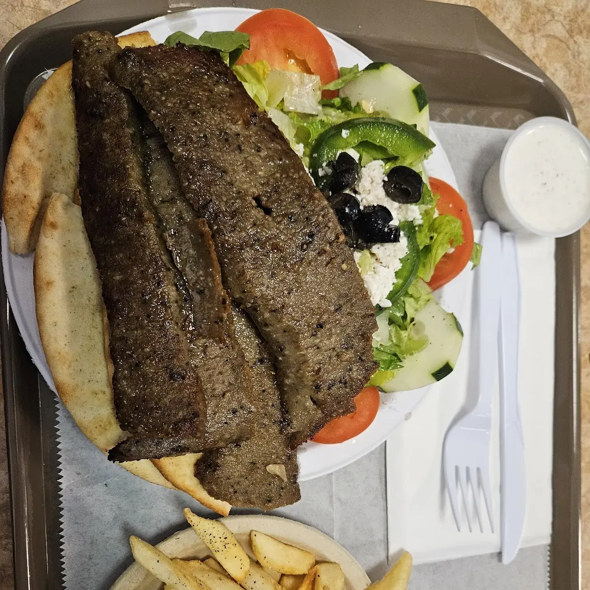 Beef and Lamb Gyro Platter