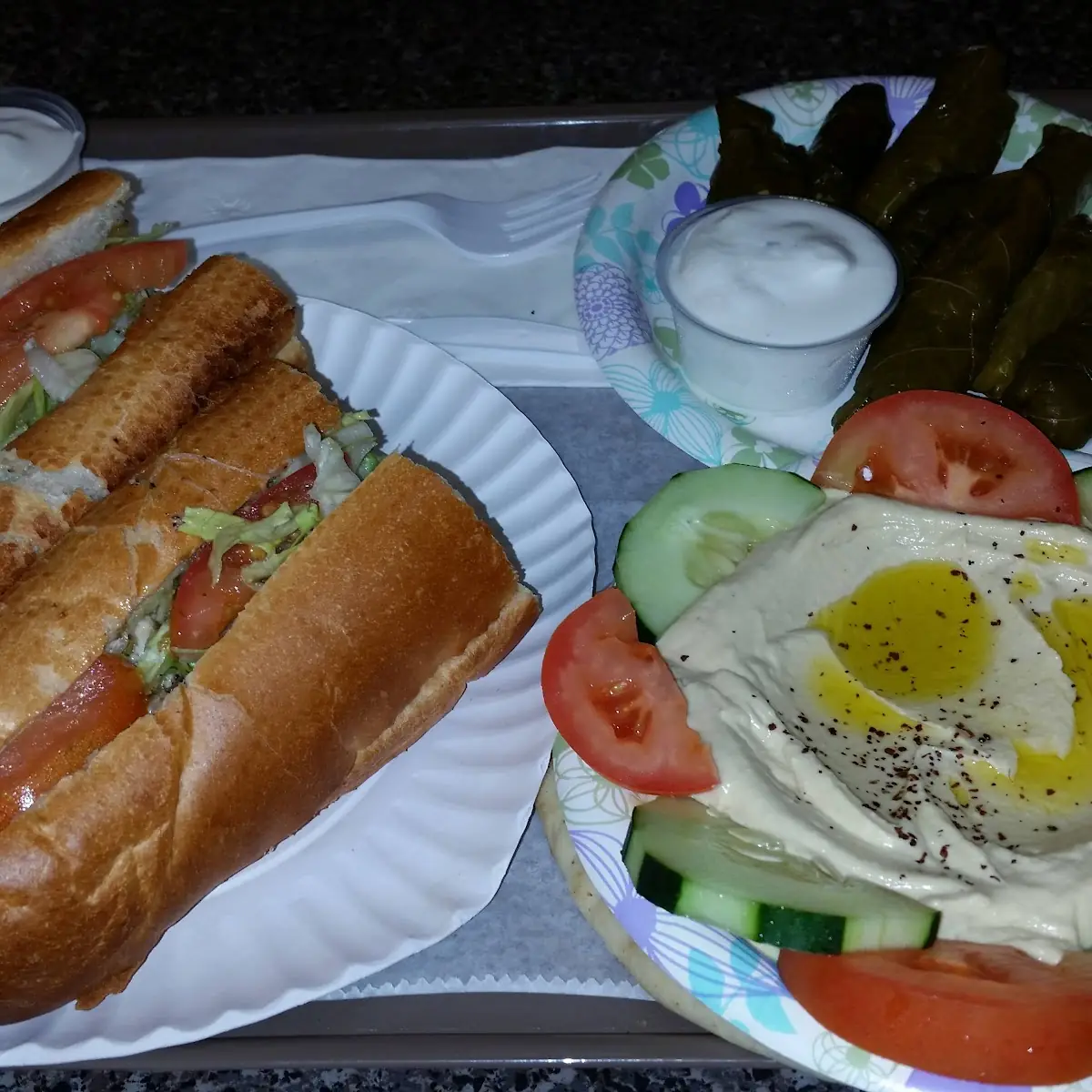 Chicken Hoagie Hummus Dip