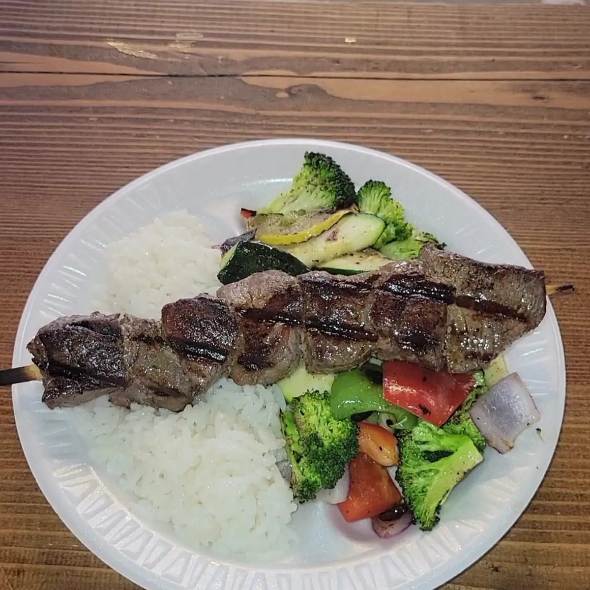 Kebab Pincho or Churrasquinho Meal