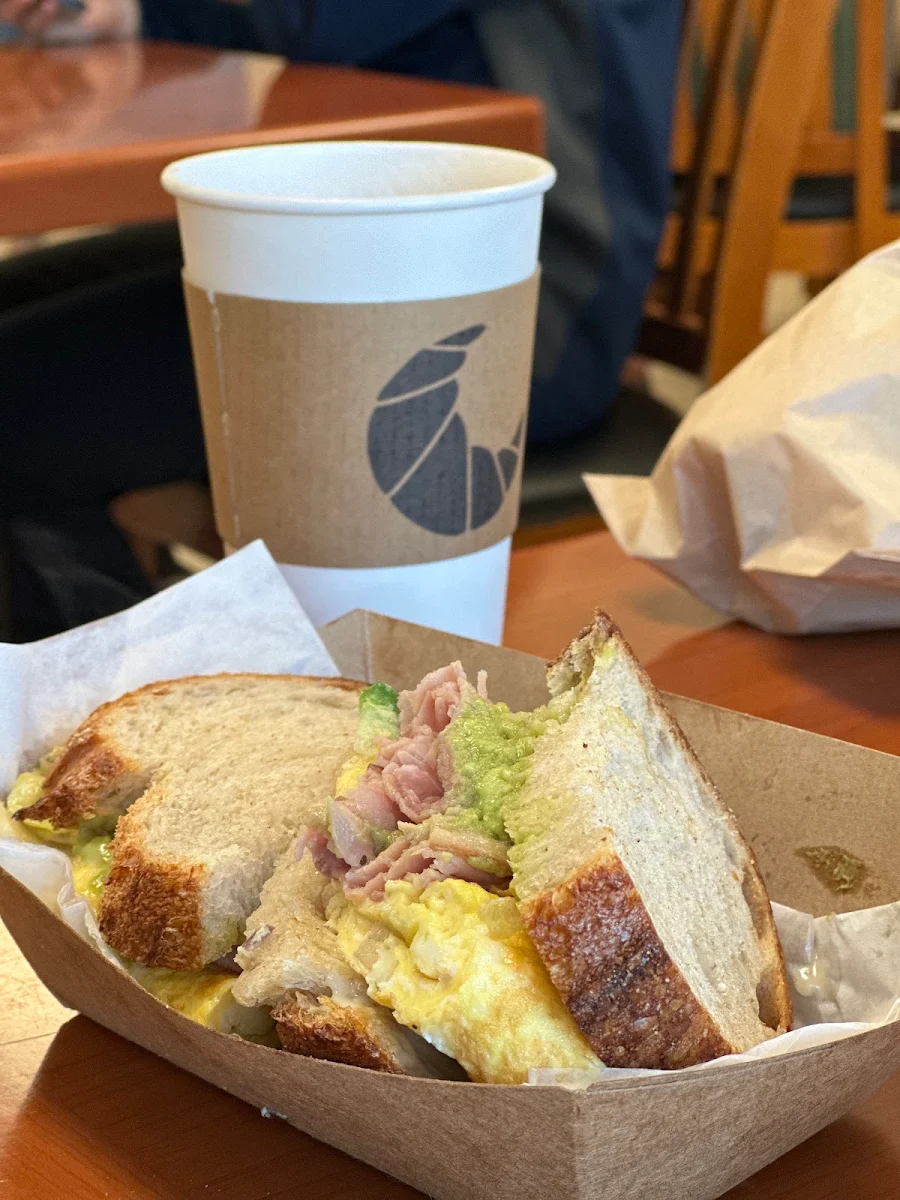 Breakfast Sandwich and Chai