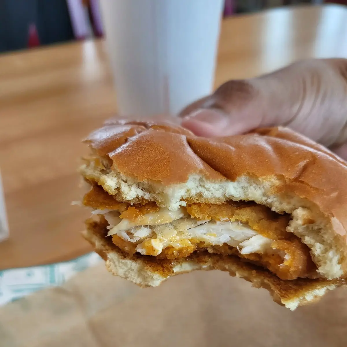 Spicy Flounder Fish Sandwich