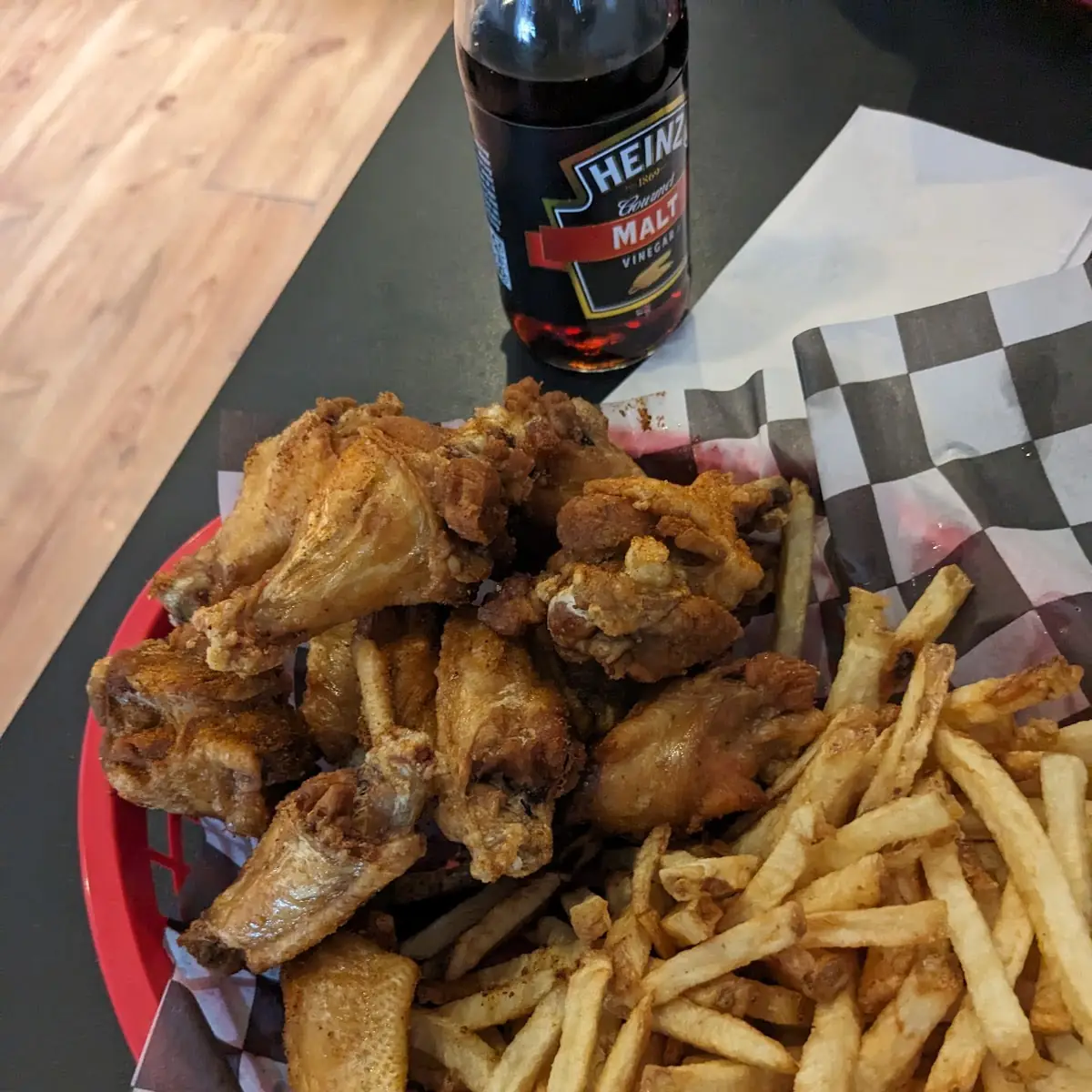 Old Bay Wings and Fries