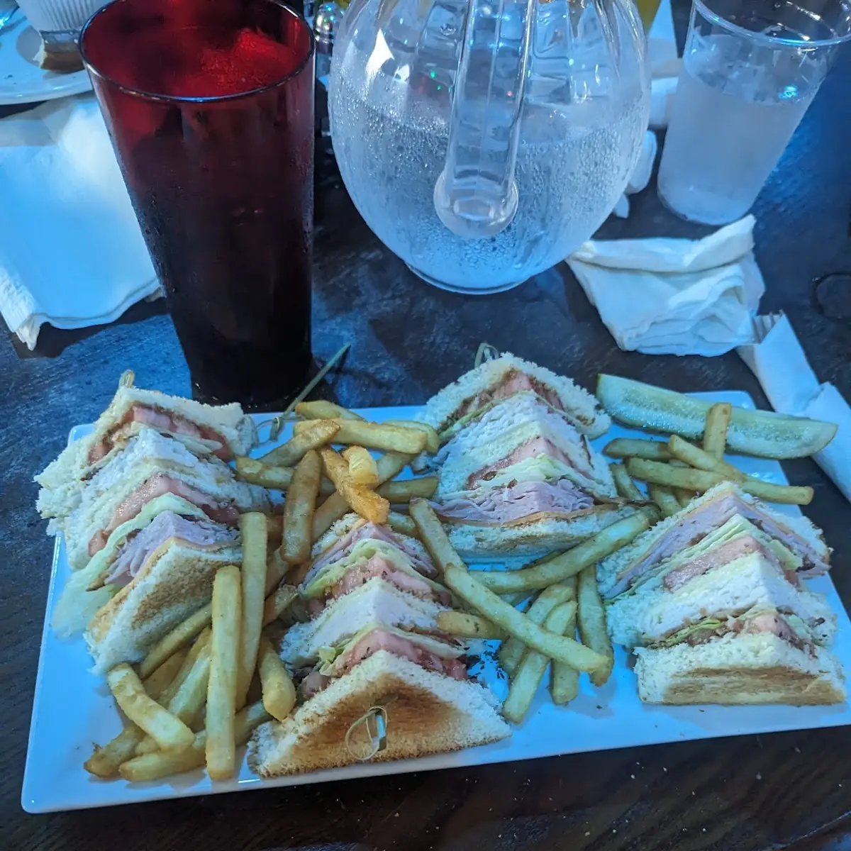 Club Sandwich with Fries
