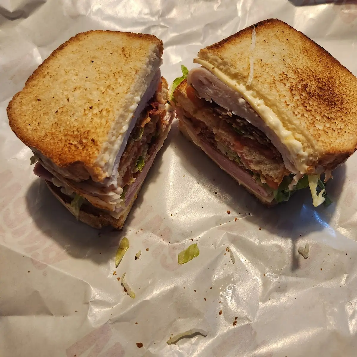 Ham & Turkey Club Sandwich