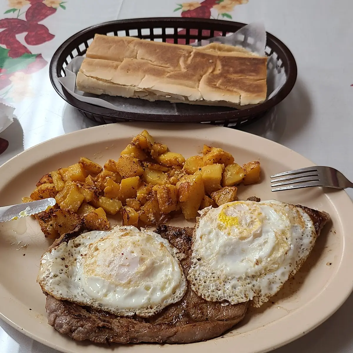 Corned Beef Hash with Two Eggs