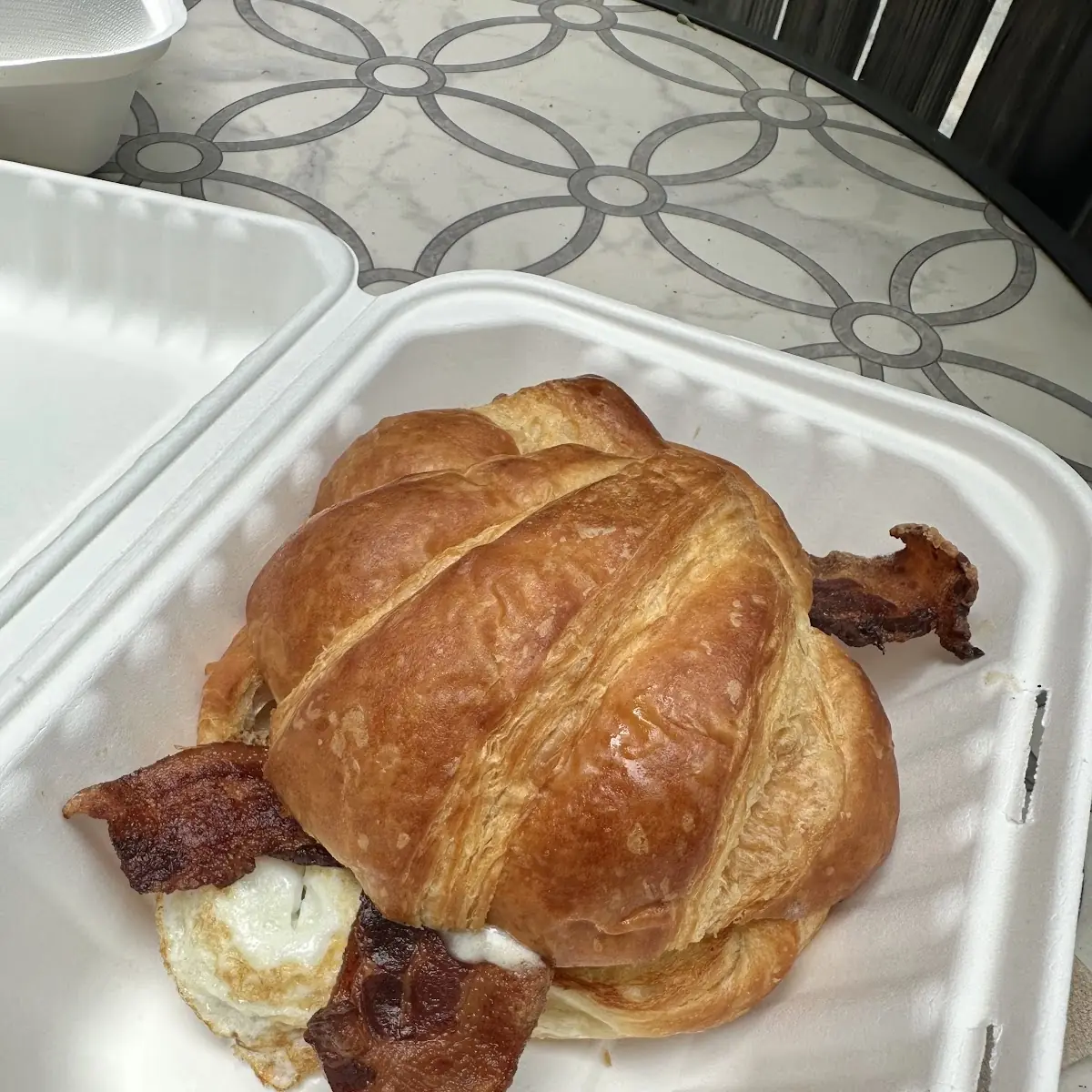 Breakfast Sandwich on a Croissant