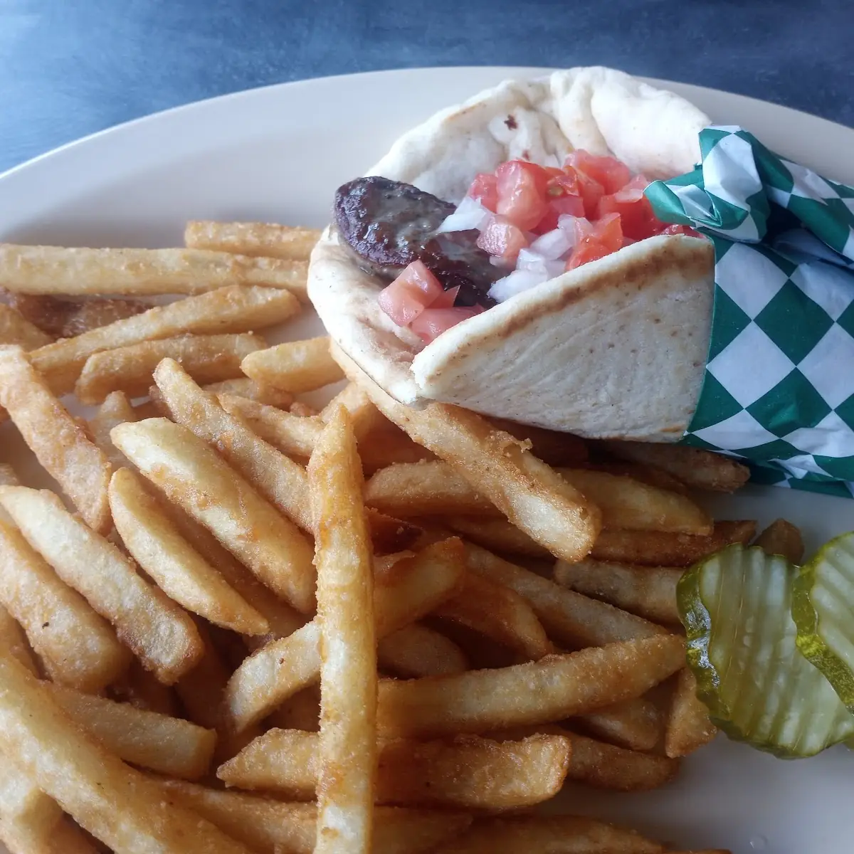 Gyro and Fries