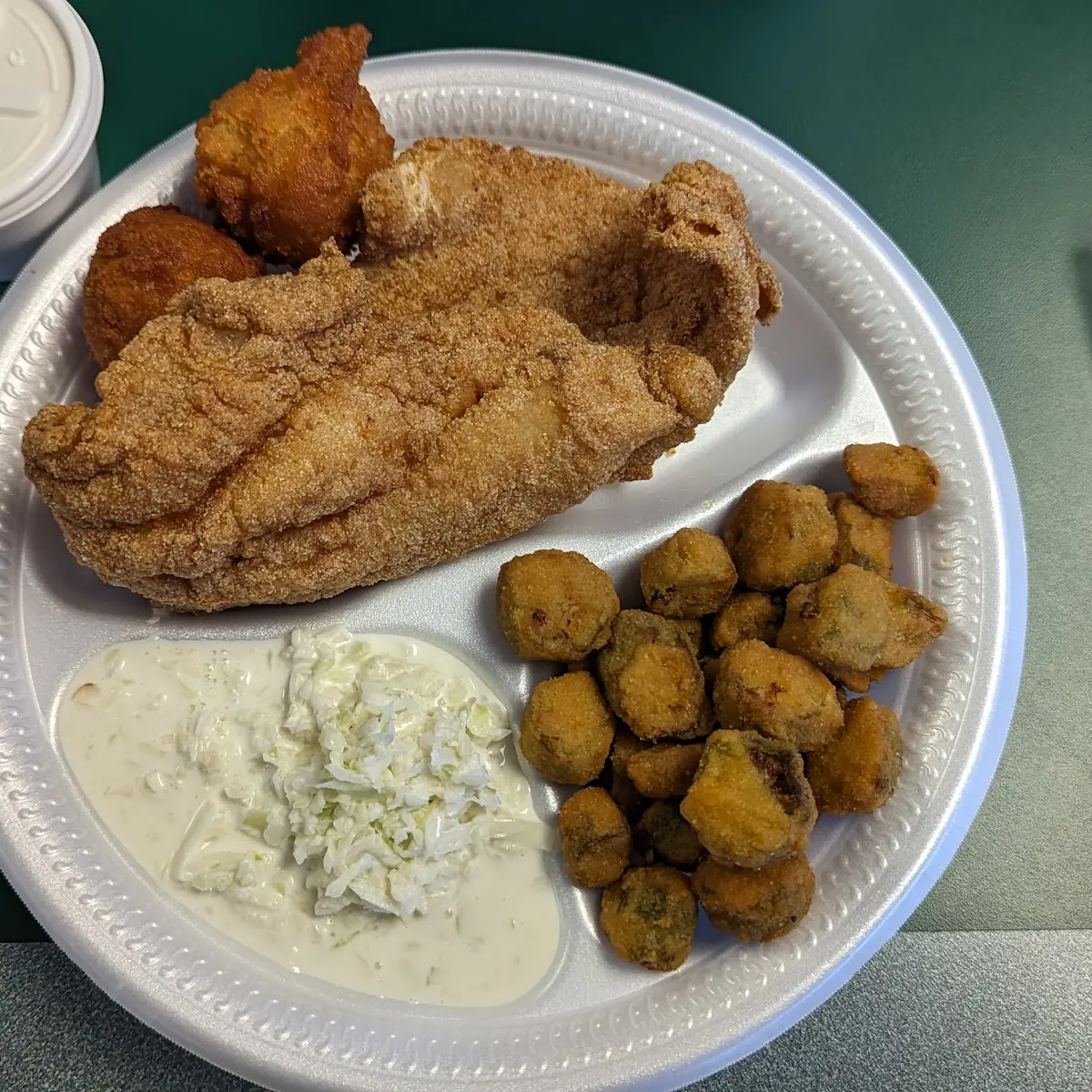 Catfish Fillet with Fried Okra