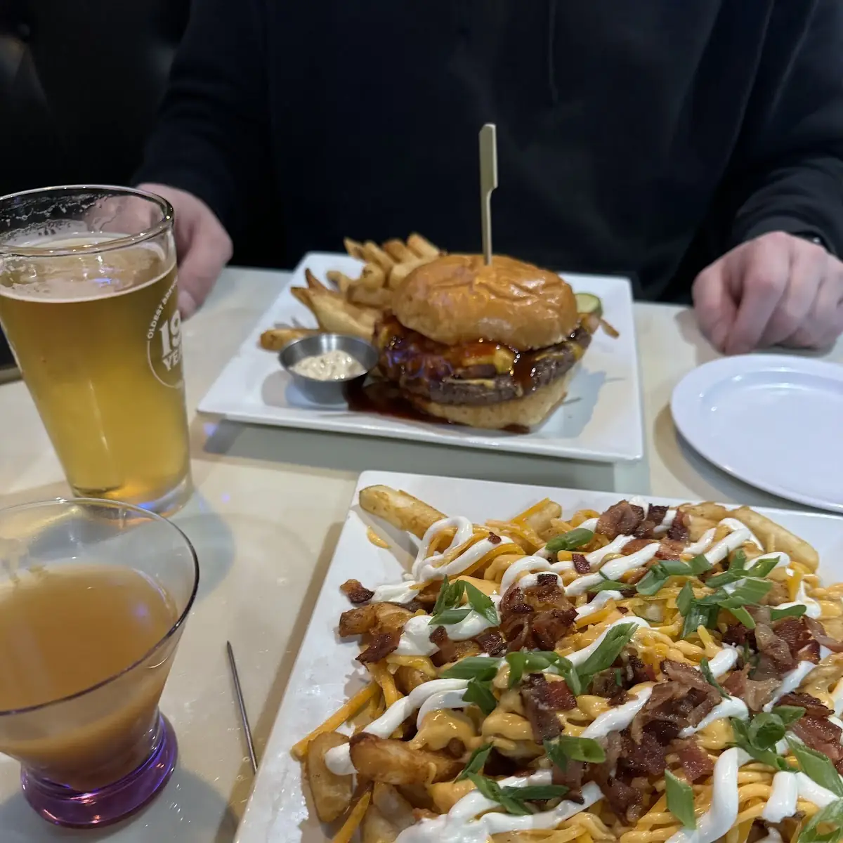 EJ Burger and Cheese Fries