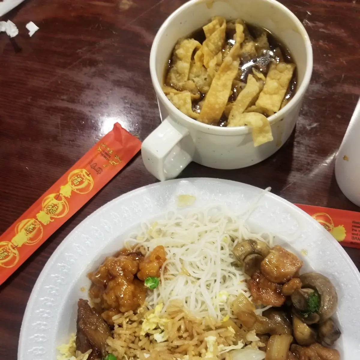 Hot and Sour Soup with Fried Rice