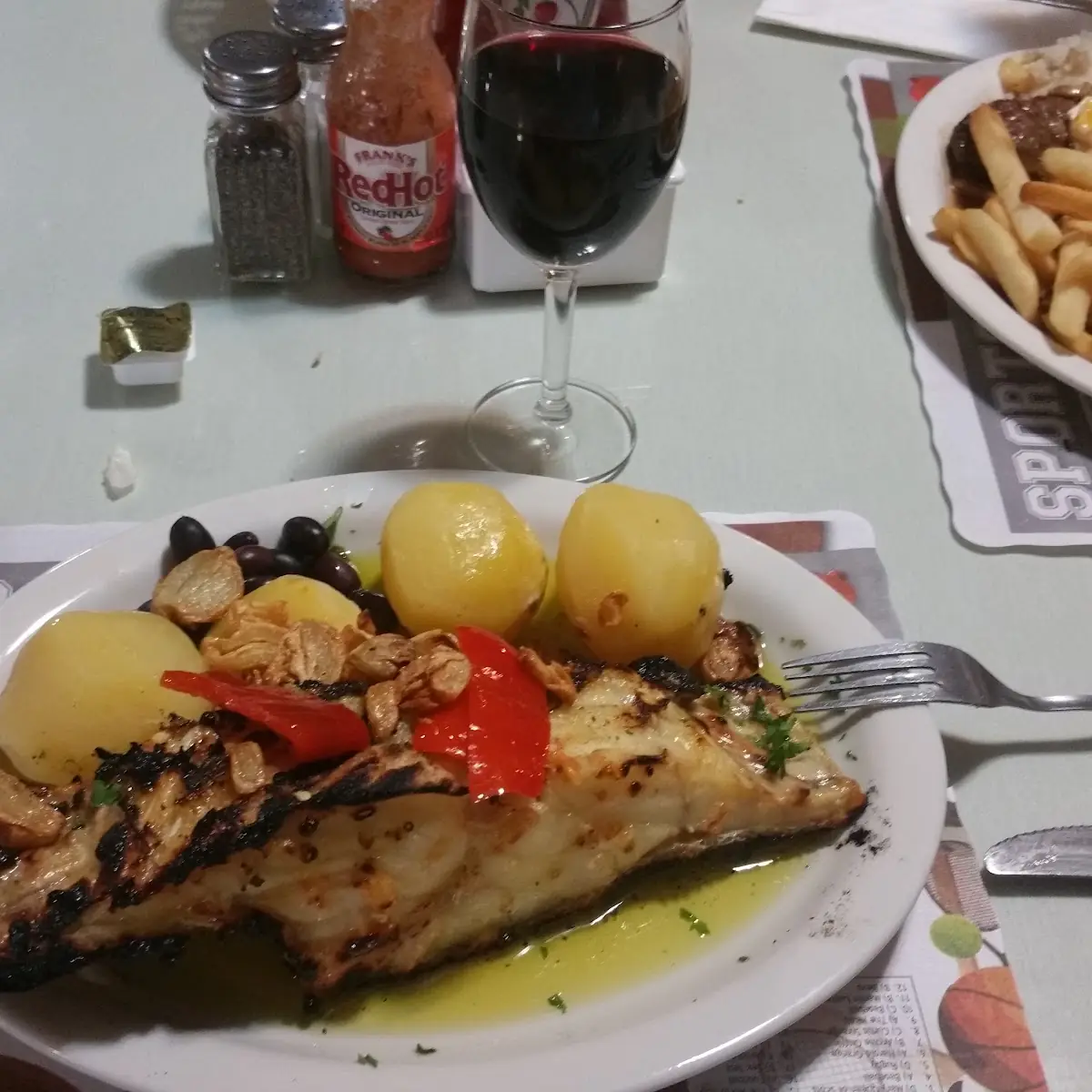 Bone in Grilled Cod Fish