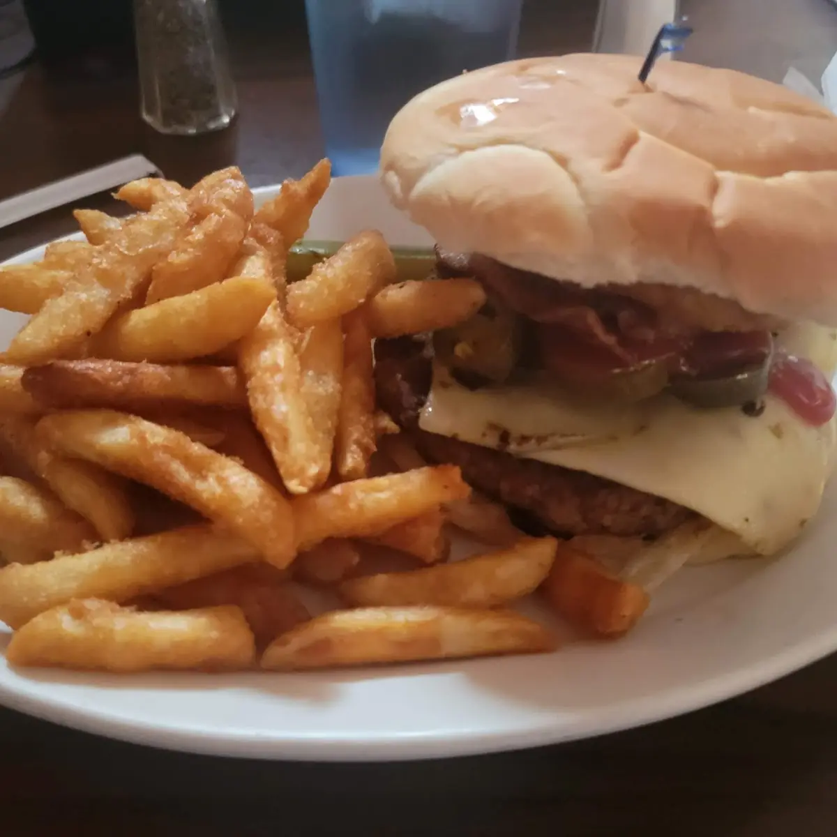 Smash Burger and Fries