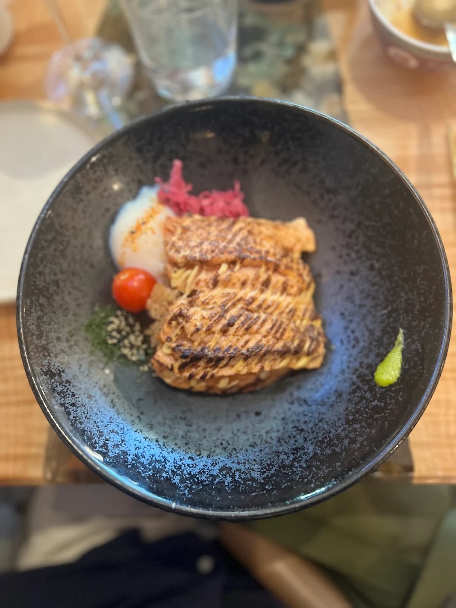 Torched Salmon Belly, Don at Kitsilano