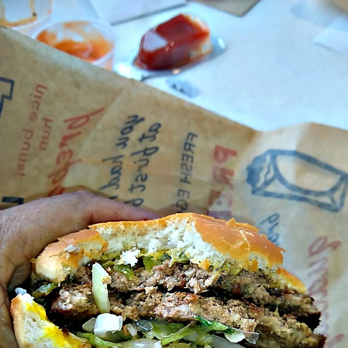 Double Green Chilli Cheese Burger