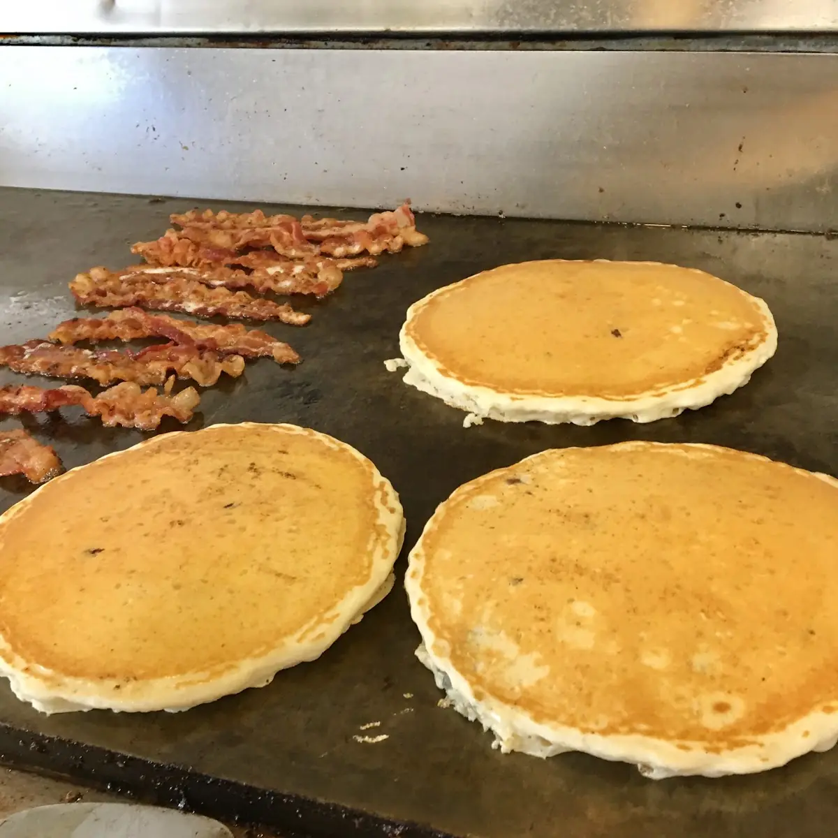 Pancakes and Smoked Bacon