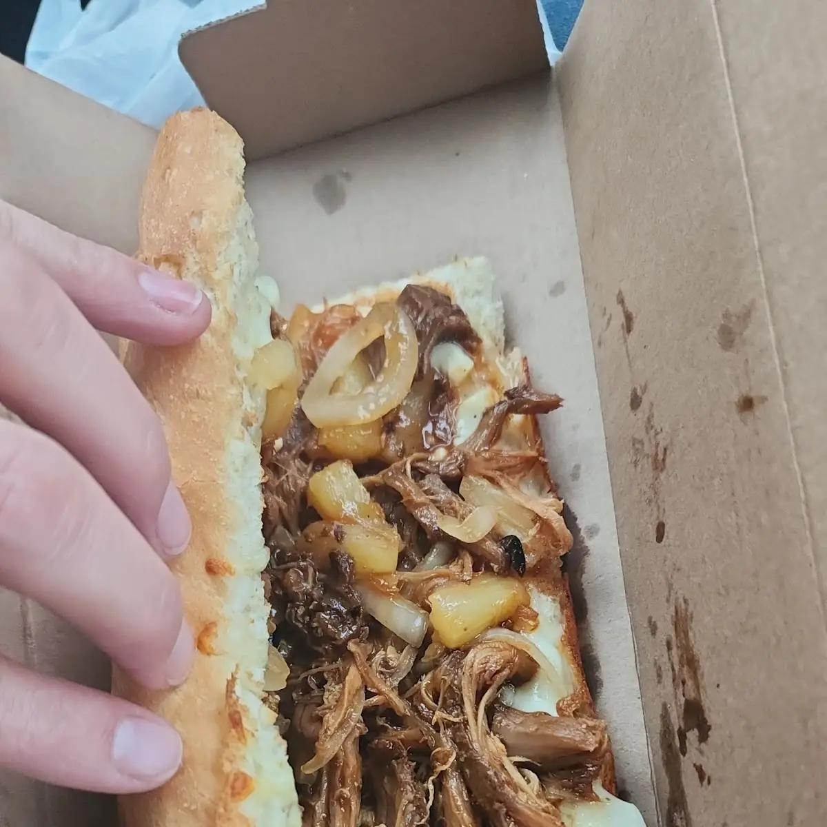 Hawaiian BBQ Pork Grinder