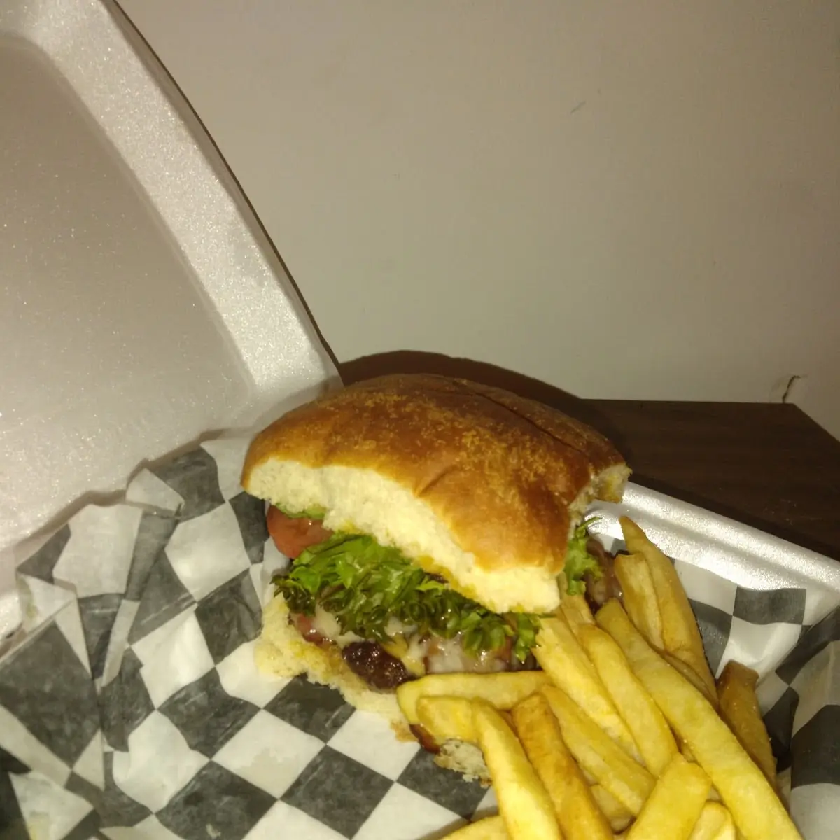 Mushroom Swiss Burger with Bacon