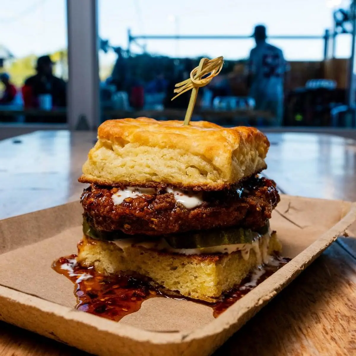 Brisket Egg & Cheese Biscuit