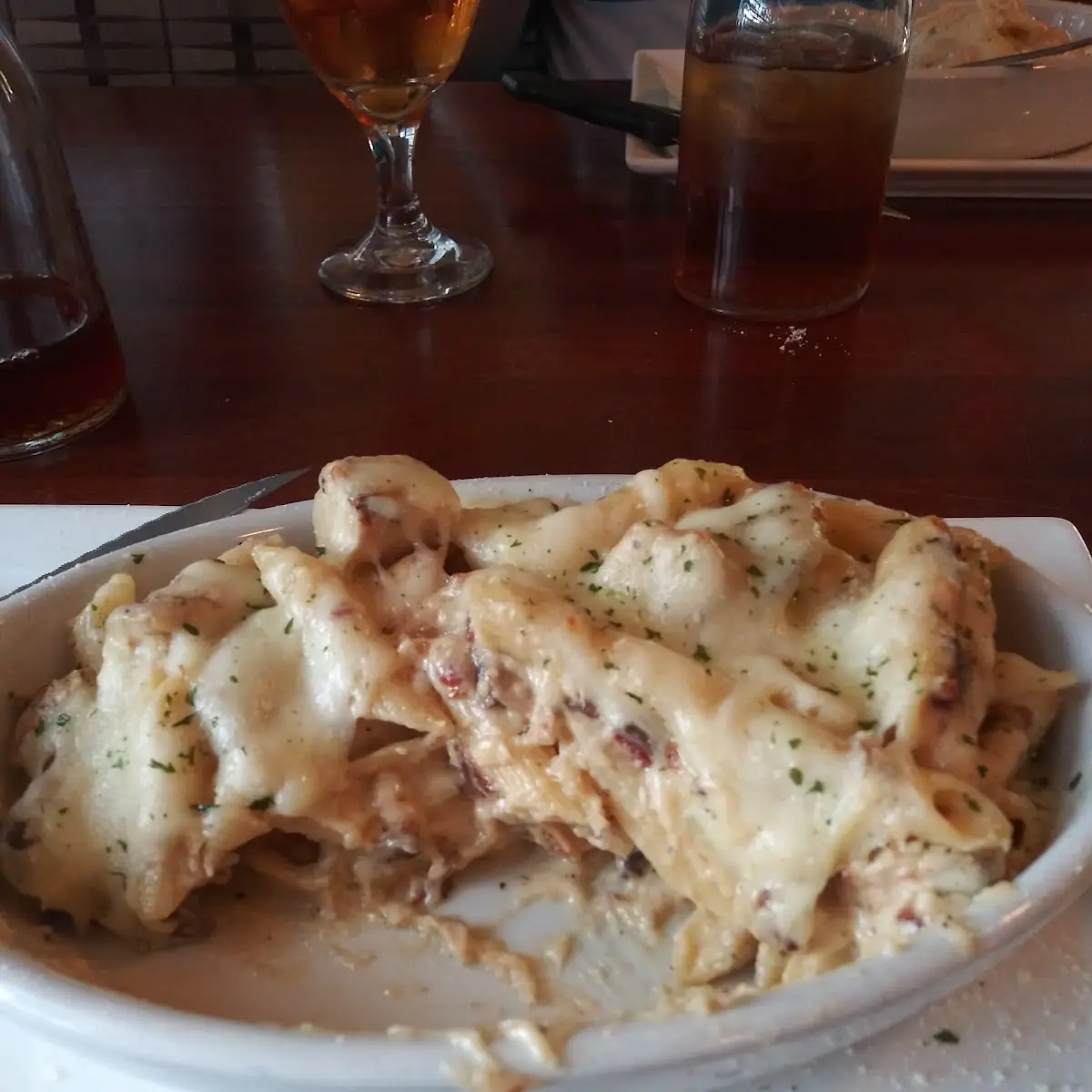 Chicken Alfredo Bake